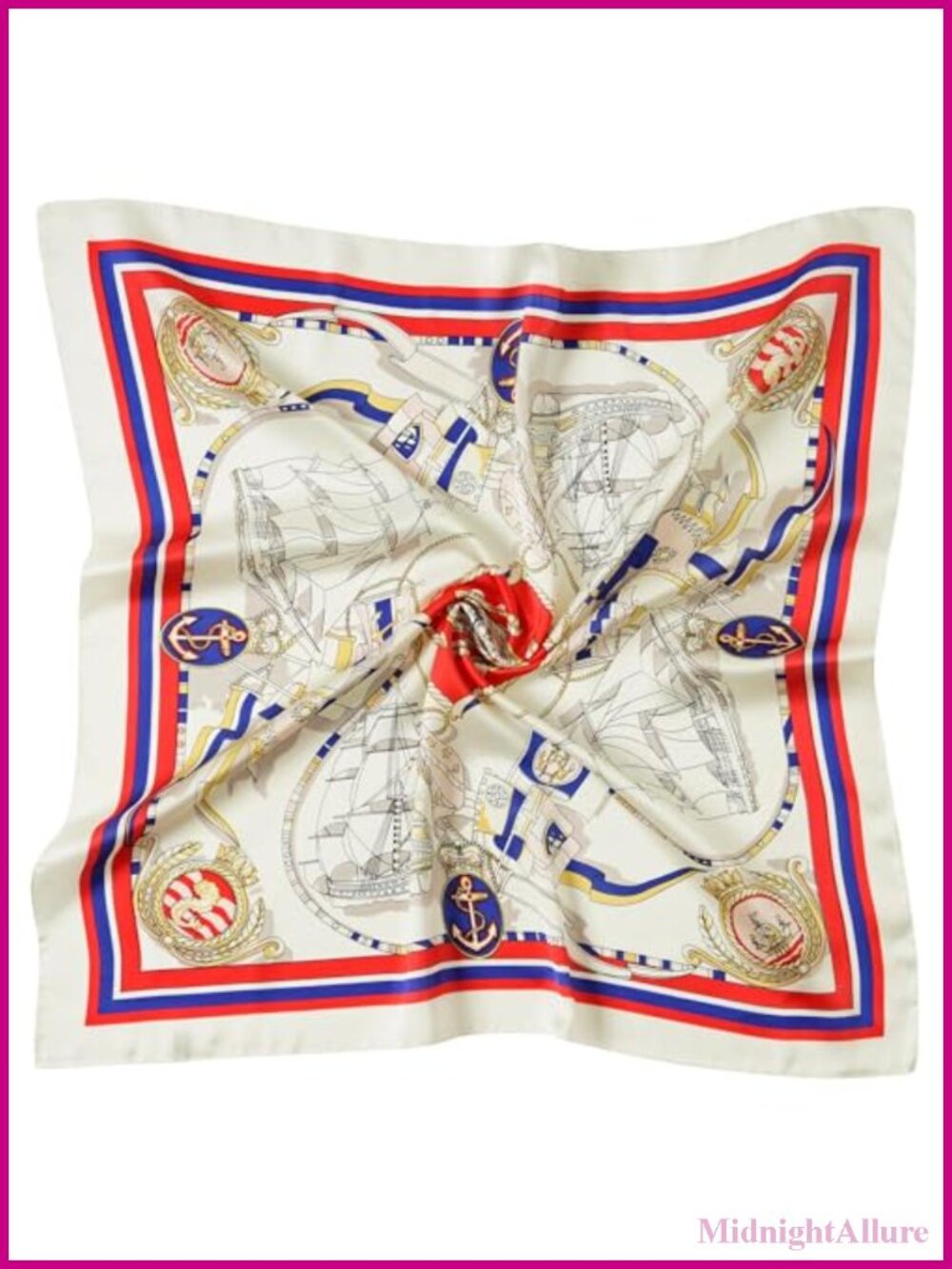 Women Satin Silk Emulation Square Scarf 27.5in Neckerchief Hair Bandana Wrap